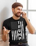 Trump American USA Flag Men T-Shirt