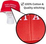 Pee-Litical Targets Oversized Giant MAGA Hat Trump Hat 2024 Embroidered Make America Great Again Slogan with USA Flag Cap Trump Merchandise for Women Men