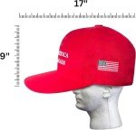 Pee-Litical Targets Oversized Giant MAGA Hat Trump Hat 2024 Embroidered Make America Great Again Slogan with USA Flag Cap Trump Merchandise for Women Men