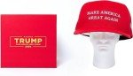 Pee-Litical Targets Oversized Giant MAGA Hat Trump Hat 2024 Embroidered Make America Great Again Slogan with USA Flag Cap Trump Merchandise for Women Men