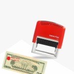 Donald Trump Lives Here Stamp Trump Merchandise Merch Gift Office Novelty Self Inking Stamp for Money