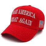 Trump 2024 Hat 45-47 MAGA Hat Make America Great Again Donald Trump Slogan with USA Flag Baseball Cap (Red MAGA Hat)