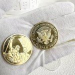 Trump 6 Pack Donald Trump Fighting for America Gold Coin Collectible Gift - Trump Coin with Protective Case, Gold Plated Coin, Trump Gifts