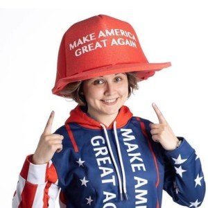 Pee-Litical Targets Giant MAGA Hat Trump 2024 Save America Hat Donald Trump Make America Great Again Adult Foam unisex one size fits Baseball cap