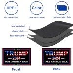 2Pack Trump 2024 Flags 3x5 Outdoor Made in USA-Double Sided 3 Ply Heavy Duty Take America Back with 4 Pcs Trump 2024 Sticker,Trump 2024 Flags Banner for Outside with 2 Brass Grommets UV protection Fade Resistant for Indoor Outdoor