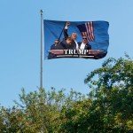 Generic Trump Shooting Flags Trump 2024 Flag 3X5 Feet With 2 Brass Grommets, Durable And Fade Resistant, Suitable For Elections, Porches, Gardens, And Interior Decoration