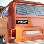 Pray For Trump Psalms 109:8 Sticker - Funny Trump Sucks and Needs to be Impeached - black