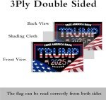 JOLCAHEU Double Sided Trump 2025 Flag 3x5FT President Trump Flag,Take America Back Flags with 2 Brass Grommets,Durable Polyester.