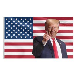 Trump 2024 Flag 3x5 FT Double Sided Donald Trump Flags Heavy Duty with 2 Brass Grommets Indoor Outdoor Decor