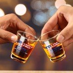 KIIDAS 4 pcs Trump Shot Glass, Inauguration Day 2025 Shot Glass, 47th President, Perfect for Patriotic Celebrations & Political Enthusiasts, Trump Gifts