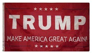 3x5 Donald Trump Make America Great Again Red Double Sided 2ply Flag 3'x5'