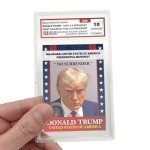 Trump Trading Card - The Mugshot - Gem 10 Graded - Trump Collectible Card - Trump Gifts - Trump 2024 - Make America Great Again