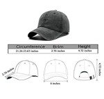 Unisex Make America MAGA Great Again Vintage Adjustable Baseball Cap Denim Dad Hat (One Size, Black)