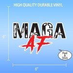 Generic MAGA AF Decal – Show Your Support for Donald Trump (Black)