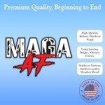 Generic MAGA AF Decal – Show Your Support for Donald Trump (Black)
