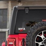 Generic MAGA AF Decal – Show Your Support for Donald Trump (Black)