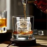 Trump Whiskey Glass, Political & Right Wing Conservative Gift, 45 & 47th President Donald Trump Stuff, 2024 MAGA Merch, Perfect for Vodka, Wine, Spirits & Liquors