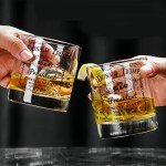 Trump Whiskey Glass, Political & Right Wing Conservative Gift, 45 & 47th President Donald Trump Stuff, 2024 MAGA Merch, Perfect for Vodka, Wine, Spirits & Liquors