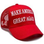 Donald Trump 2024 45-47 MAGA Hat Make America Great Again Embroidery Slogan with USA Flag Adjustable Baseball Cap Mesh Back (US, Alpha, One Size, Red MAGA Hat Mesh Back)
