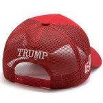Donald Trump 2024 45-47 MAGA Hat Make America Great Again Embroidery Slogan with USA Flag Adjustable Baseball Cap Mesh Back (US, Alpha, One Size, Red MAGA Hat Mesh Back)