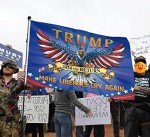 Trump 2024Flag Make Liberals Cry Again Flag 3X5 feet of 100% Polyester Material, Equipped With 2 Brass Grommets, Durable And Fade Resistant, Gardens, And Interior Decoration.