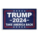 DANF Double Sided Donald Trump for President 2024 Take America Back Flag 3x5 Foot with Grommets