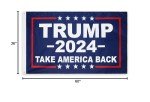 DANF Double Sided Donald Trump for President 2024 Take America Back Flag 3x5 Foot with Grommets