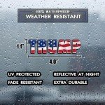 Trump American Flag Sticker (12 Pcs), Trump 2024 Vinyl Stickers and Decals, Trump 2024 Bumper Sticker for Car, Truck, Van, SUV, Motorcycle, Cup, House, Windows, Laptop, Great Gift for Any Patriot