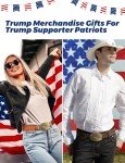 Tolongland Donald Trump 2024 Belt Buckle Collectibles - Trump Merchandise Gifts Cowboy Belt Buckle