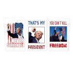9Pcs Donald Trump Shooting Stickers - Big 5.7x3.4inch President Trump 2024 Assassination Attempt Rally Shooting Republican PA Pennsylvania Survivor Fight Strong for Car Laptop Bumper Decal Window
