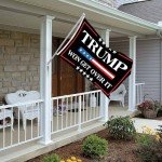 Trump flag Trump Won Get Over It Flag Yard Sign Outdoor Flags 3x5 FT Trump Flag Save America with Gromments (Black-won03)