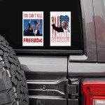 9Pcs Donald Trump Shooting Stickers - Big 5.7x3.4inch President Trump 2024 Assassination Attempt Rally Shooting Republican PA Pennsylvania Survivor Fight Strong for Car Laptop Bumper Decal Window