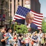 Probsin Trump 2024 Mug Shot Flag 3x5 Ft Double Sided Printed American Never Surrender Flag Banner Party Supplies Yard Signs Home Decor Hanging Poster for College Room Man Cave Welcome Photo Backdrop