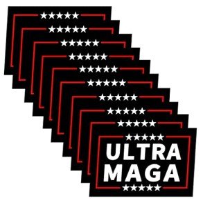10 Pack Anti Joe Biden Ultra MAGA Stickers Laptop Bumper Decal Window Waterproof Car Stickers