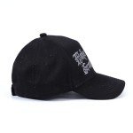Donald Trump Gothic Dark MAGA Hat Make America Great Again Slogan with USA Flag Adjustable Baseball Cap Black (US, Alpha, One Size, Gothic Dark MAGA Hat)