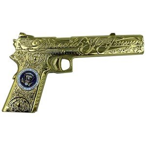 DL3-11 New Shiny Gold Special Edition Trump 2020 MAR-A-LAGO Jesse James 1911 MAGA Challenge Coin