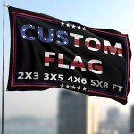 Custom Flag 3x5 Ft Double Sided Outdoor,Personalize Print Your Own Text/Photo/Logo,Custom Flags for Outside,Customized Indoor Outdoor Decoration