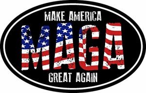 ION Graphics Maga Make America Great Again Flag Trump Decal Window Bumper Sticker Political