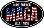 ION Graphics Maga Make America Great Again Flag Trump Decal Window Bumper Sticker Political
