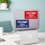 24Pcs Trump 2024 Stickers Take America Back Make America Great Again MAGA - 8 Style 6x3.6in Funny Presidential Election USA American Flag Decals for Scarpbook Window Cars Trucks Water Bottles