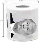 Donald Trump Toilet Paper Roll, Funny Political Humor Joke Gift, Gimmick Gifts for Republicans and Democrats