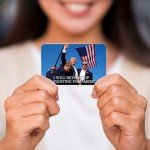 KnowonK Donald Trump 2024 Credit Card Skin,Debit Card Sticker,Transportation Card,Trump Assassination Debit Card Sticker Trump Shoting Decals for Kids Adult(Color-A)