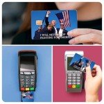 KnowonK Donald Trump 2024 Credit Card Skin,Debit Card Sticker,Transportation Card,Trump Assassination Debit Card Sticker Trump Shoting Decals for Kids Adult(Color-A)