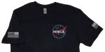 MAGA NASA T-Shirt (Black, X-Large)