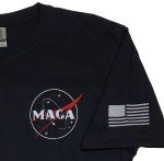 MAGA NASA T-Shirt (Black, X-Large)