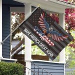 Trump Flag Make America Great Again Flag for MAGA House Yard Bedroom Garden Car Indoor and Outdoor Decor Banner for Room Tapestry Gift with 2 Brass Grommets