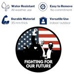 Trump Assassination Attempt Magnet, Presidential Campaign Magnetic Decal, Removable, 5.5 Inches