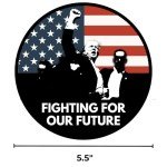 Trump Assassination Attempt Magnet, Presidential Campaign Magnetic Decal, Removable, 5.5 Inches