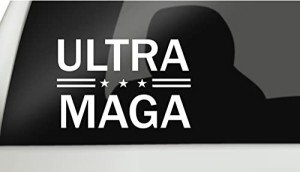 Ultra MAGA Die Cut Decal Trump 2024 Vinyl Sticker Auto Car Truck Wall Laptop White FJB 6" X 4"