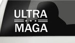 Ultra MAGA Die Cut Decal Trump 2024 Vinyl Sticker Auto Car Truck Wall Laptop White FJB 6" X 4"